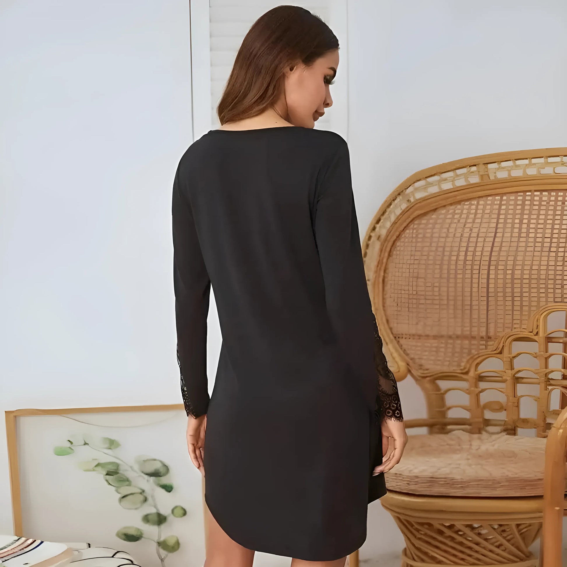  Long Sleeve Nightdress