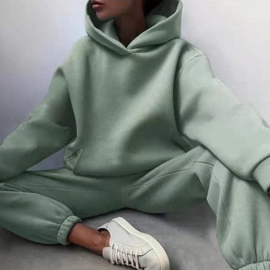 Loose tracksuit set - light green / s