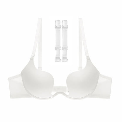 Push-up bra with a deep plunge neckline