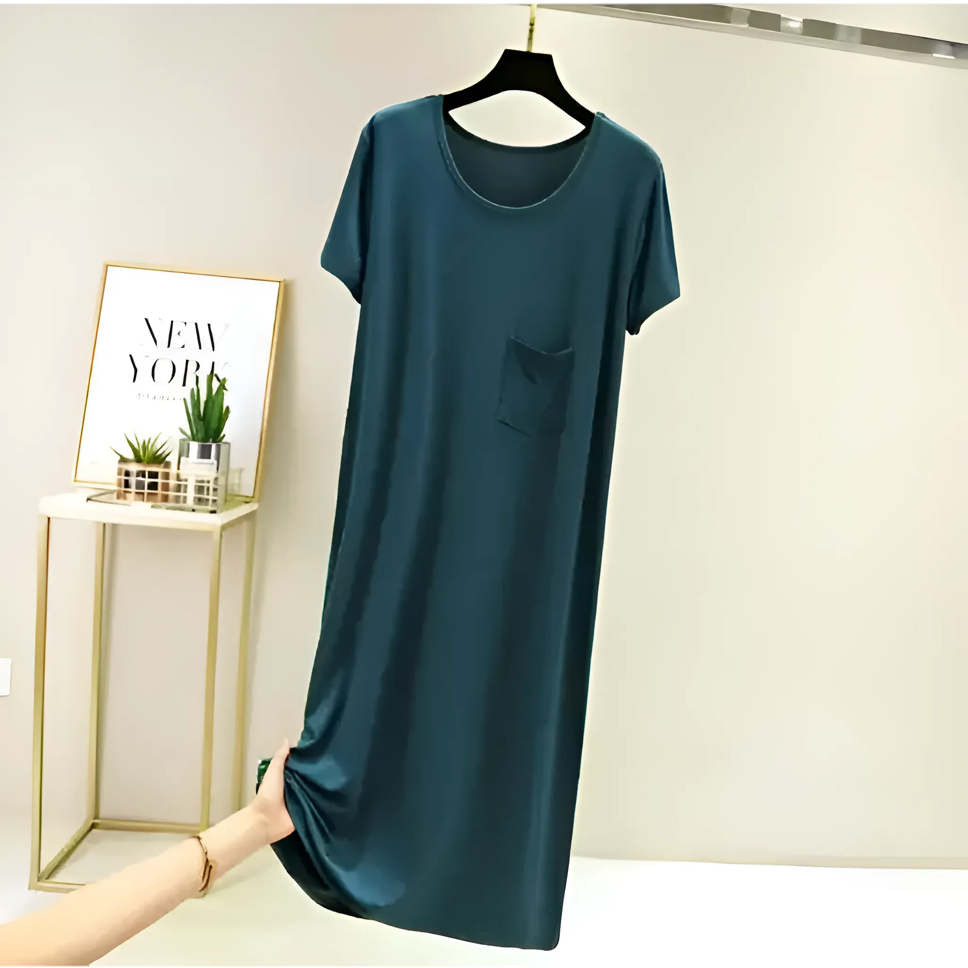 Marine Nightdress with Pocket