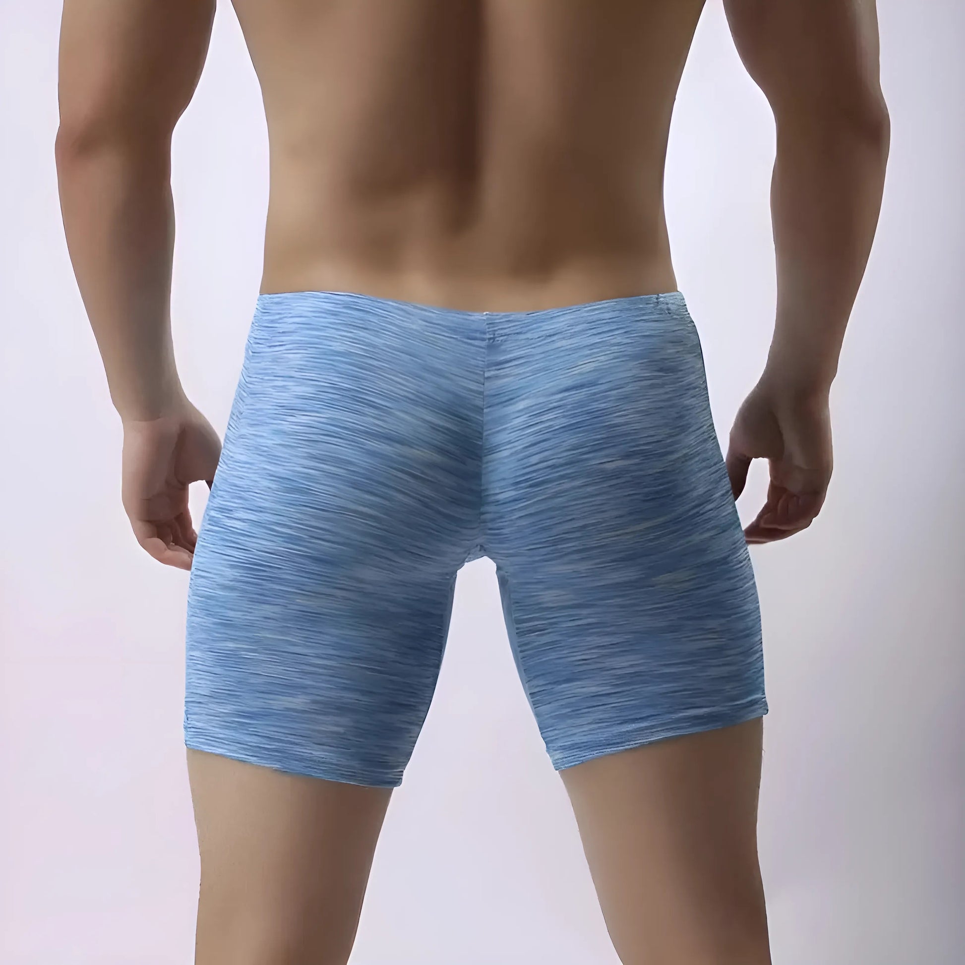  Men's Long Breathable Boxer Shorts