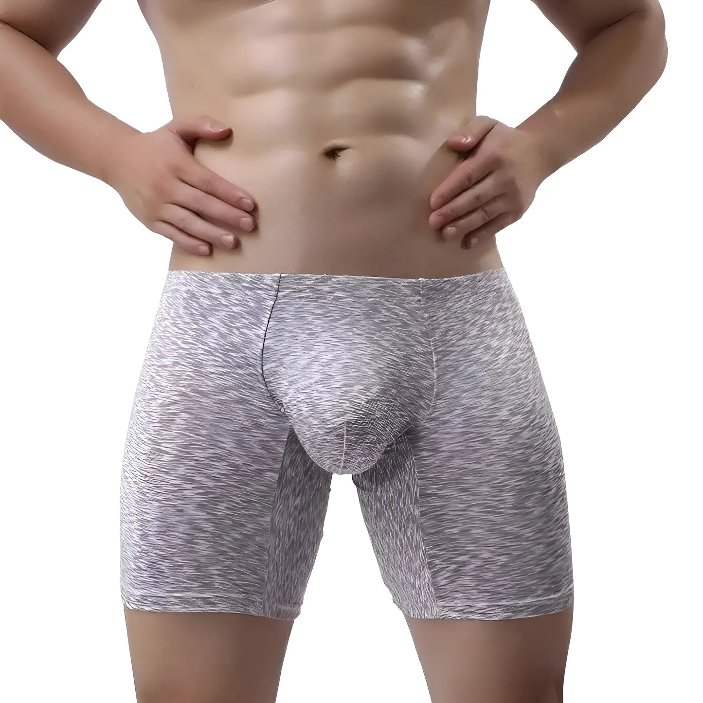  Men's Long Breathable Boxer Shorts