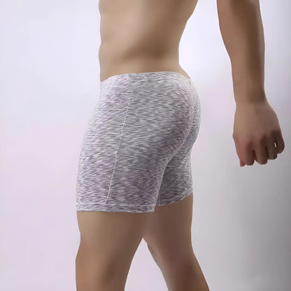  Men's Long Breathable Boxer Shorts