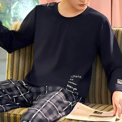  Men's Pyjama Set with Long Shorts