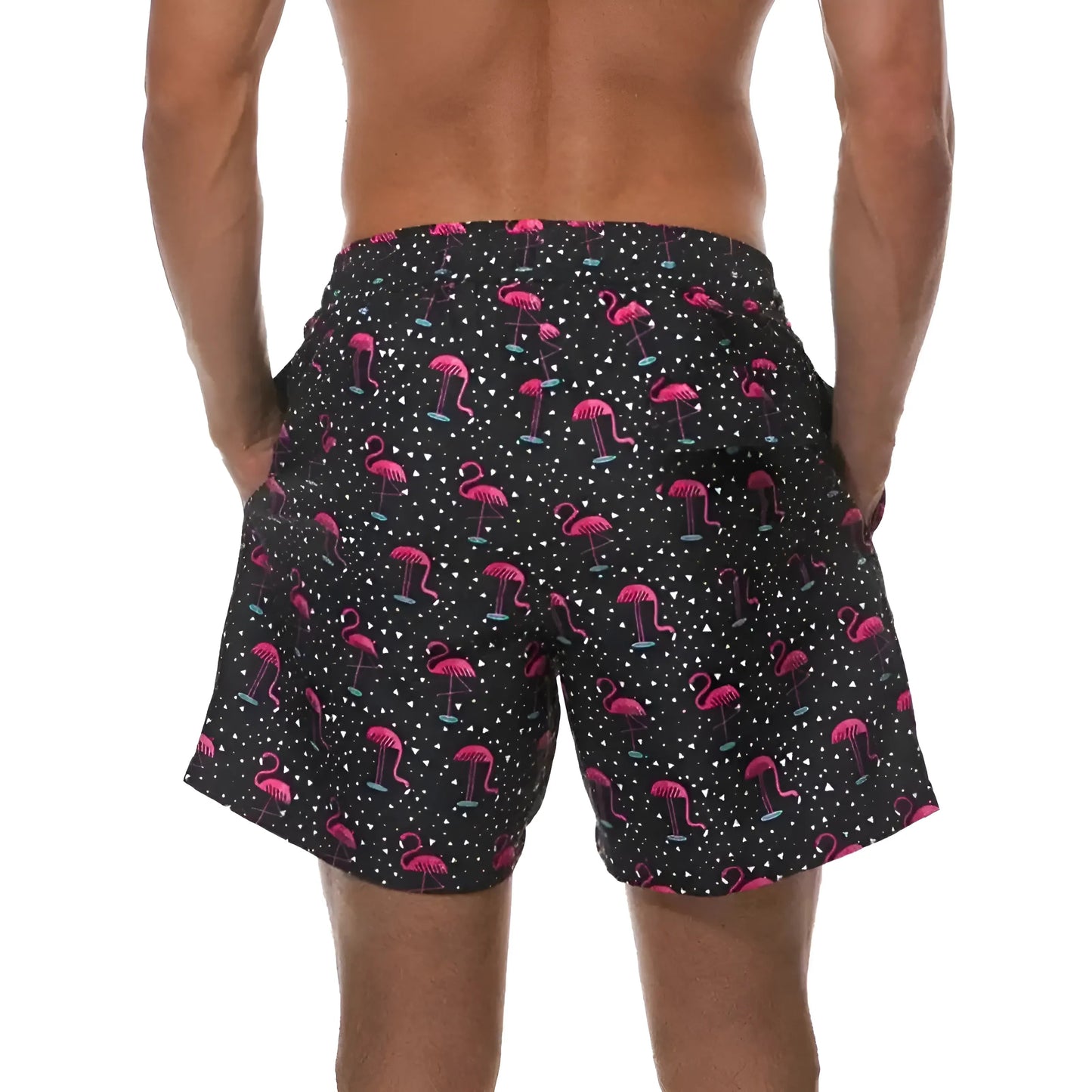  Men's Swim Shorts with Colourful Print