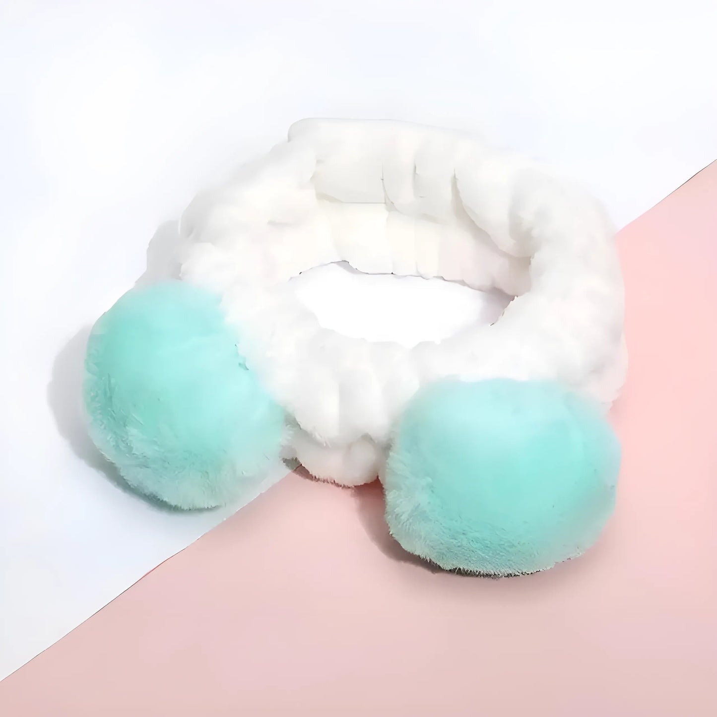 Mint Pom Pom Hairband