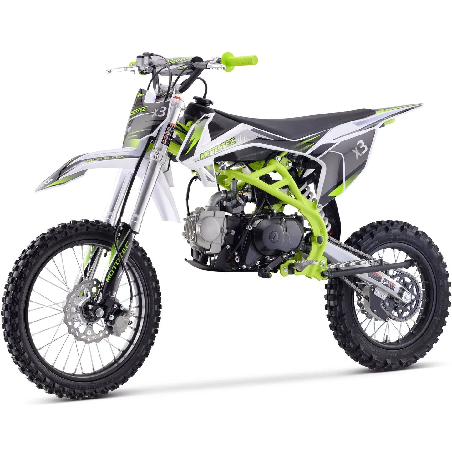 MotoTec X3 125cc 4-Stroke Gas Dirt Bikes