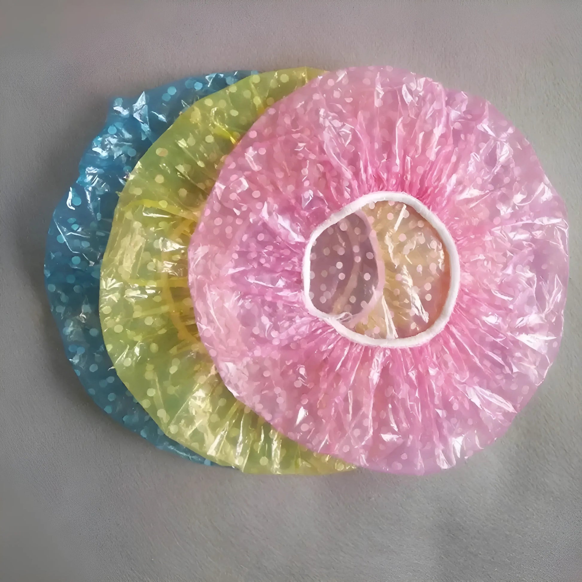 Multi-coloured Six-Pack of Shower Caps