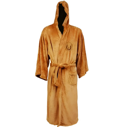 Mustard Men's Hooded Bathrobe