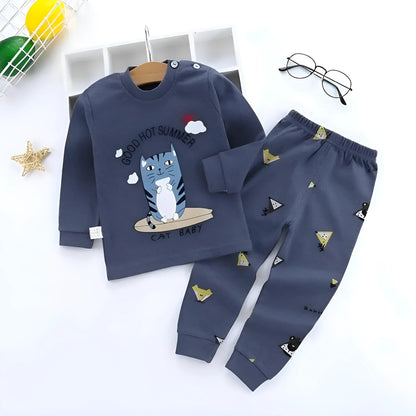 Navy Children's Long Pyjamas