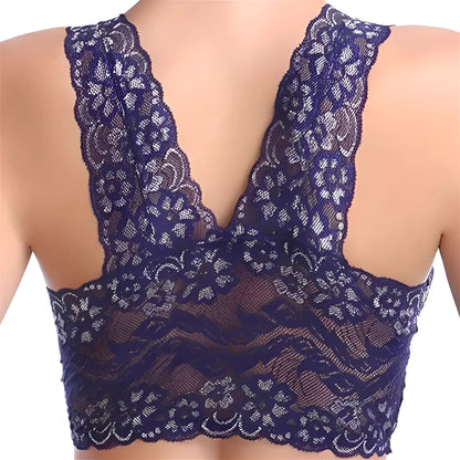 Navy Lace Bralette Bra