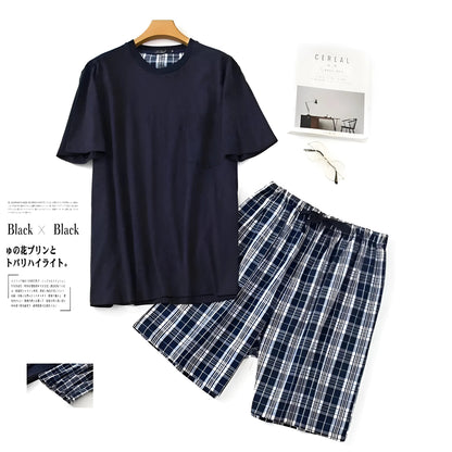 Navy Men's Short Pyjama Set