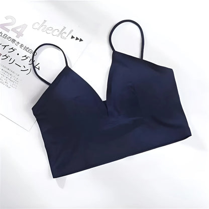 Navy Smooth Bra with Low Rise