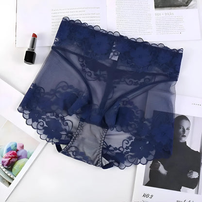 Navy Transparent Women's Boxer Shorts