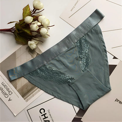 Lace Knickers with Elastic Waistband