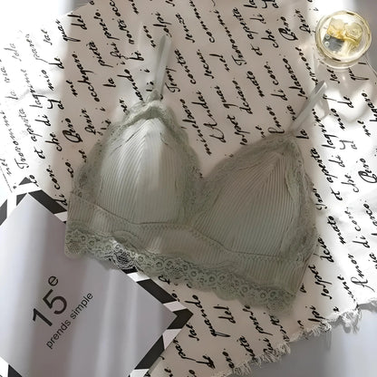 Olive Lace Bralette Bra