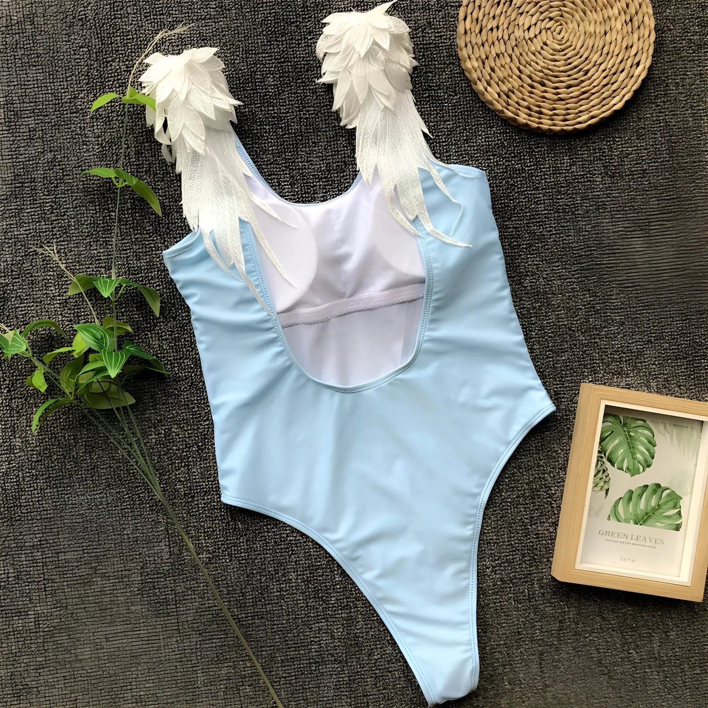  One-Piece Swimsuit with Wings