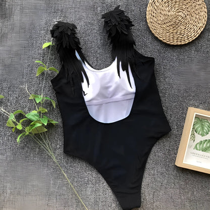  One-Piece Swimsuit with Wings