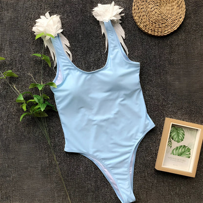  One-Piece Swimsuit with Wings