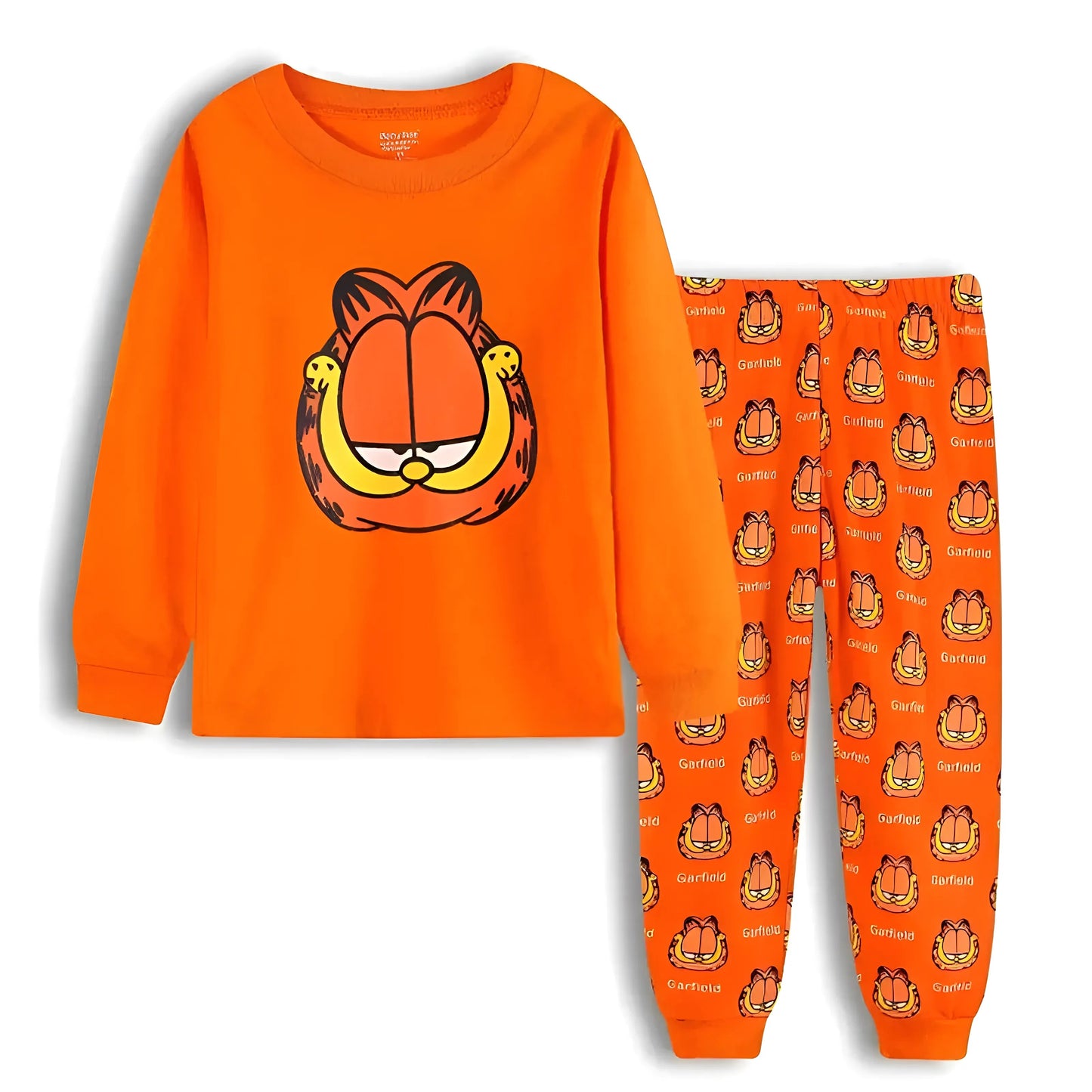 Orange Children's Pyjamas with Fairy Tale Motif