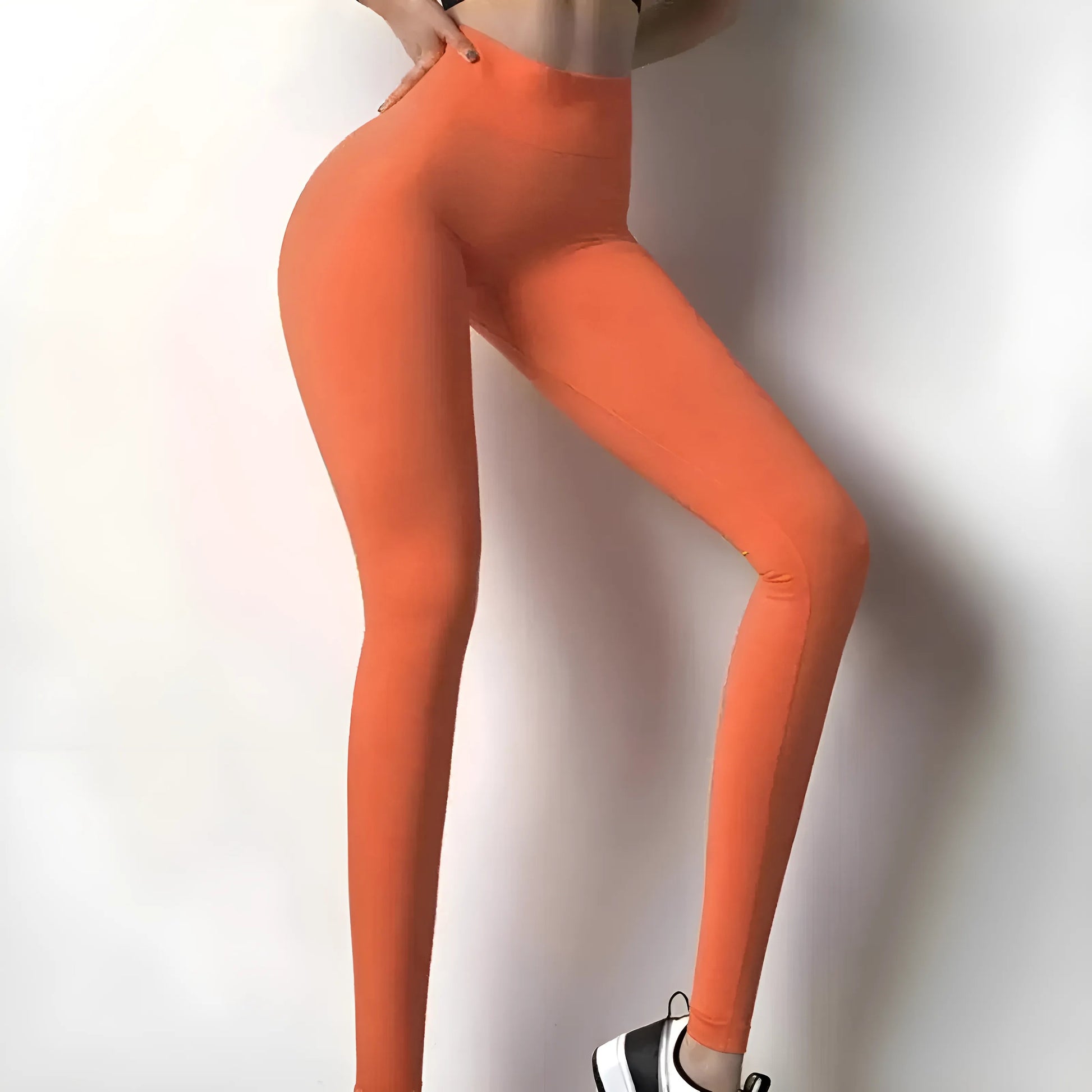 Orange Classic High-Waisted Women's Leggings