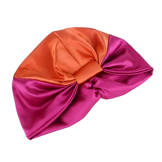 Orange Classic Satin Sleep Cap