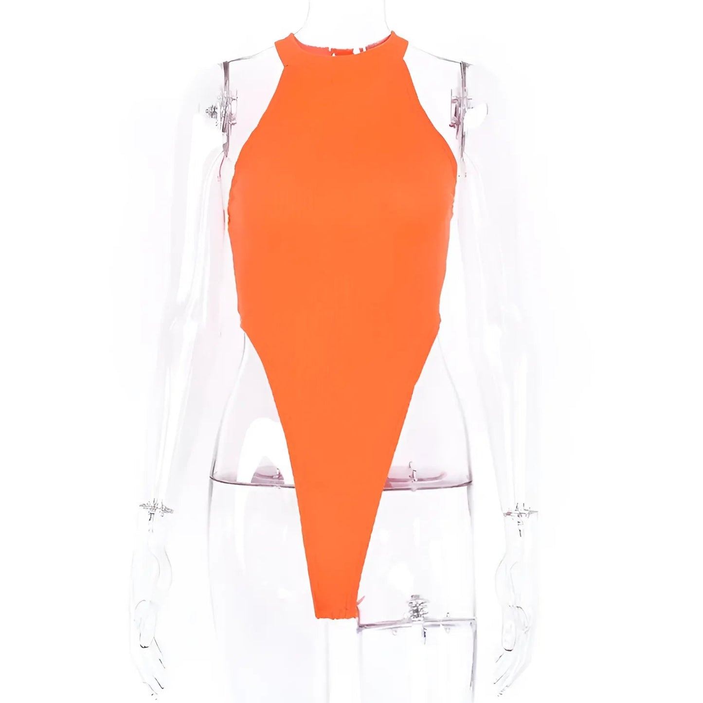 Orange Neon-Coloured Body Suit