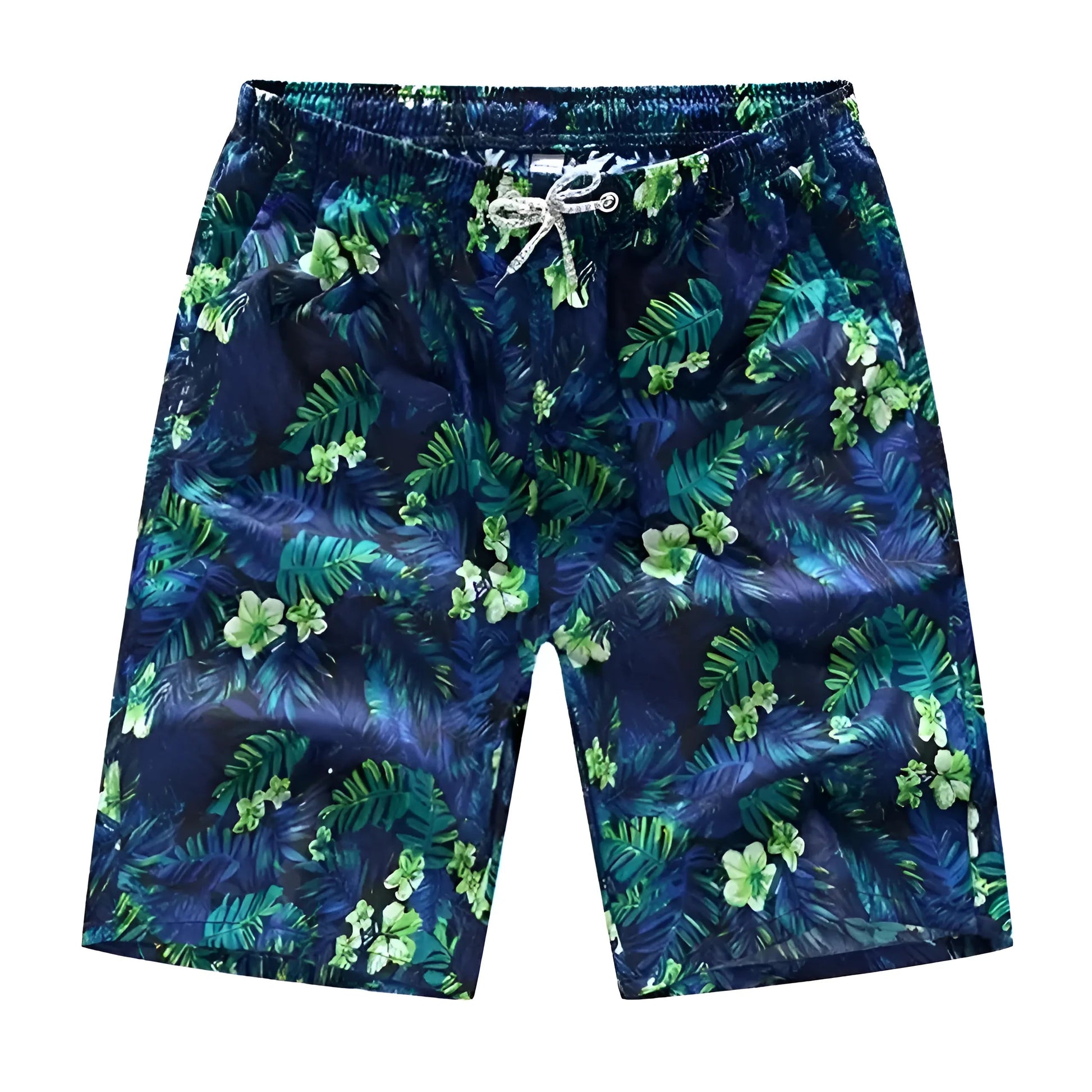 Pattern 3 Men's Long Swim Shorts with Colourful Print