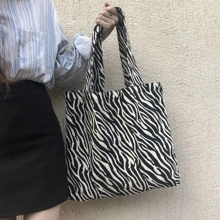 Patterned beach bag - brak