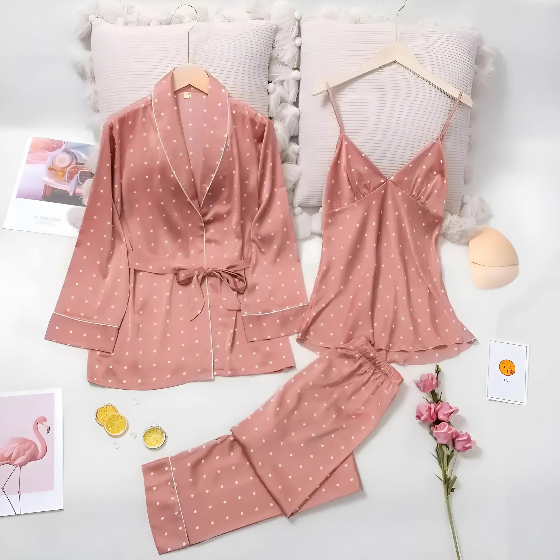 Pink 3-Piece Sleep Set