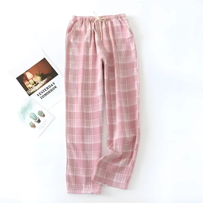 Pink Checked Pyjama Trousers