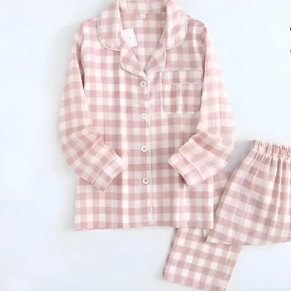 Pink Children's Checked Pyjamas