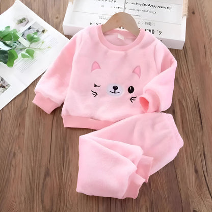 Pink Children's Plush Pyjamas