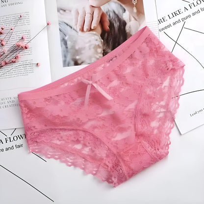 Pink Classic Lace Briefs