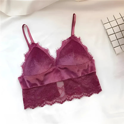 Pink Lace Bralette Top