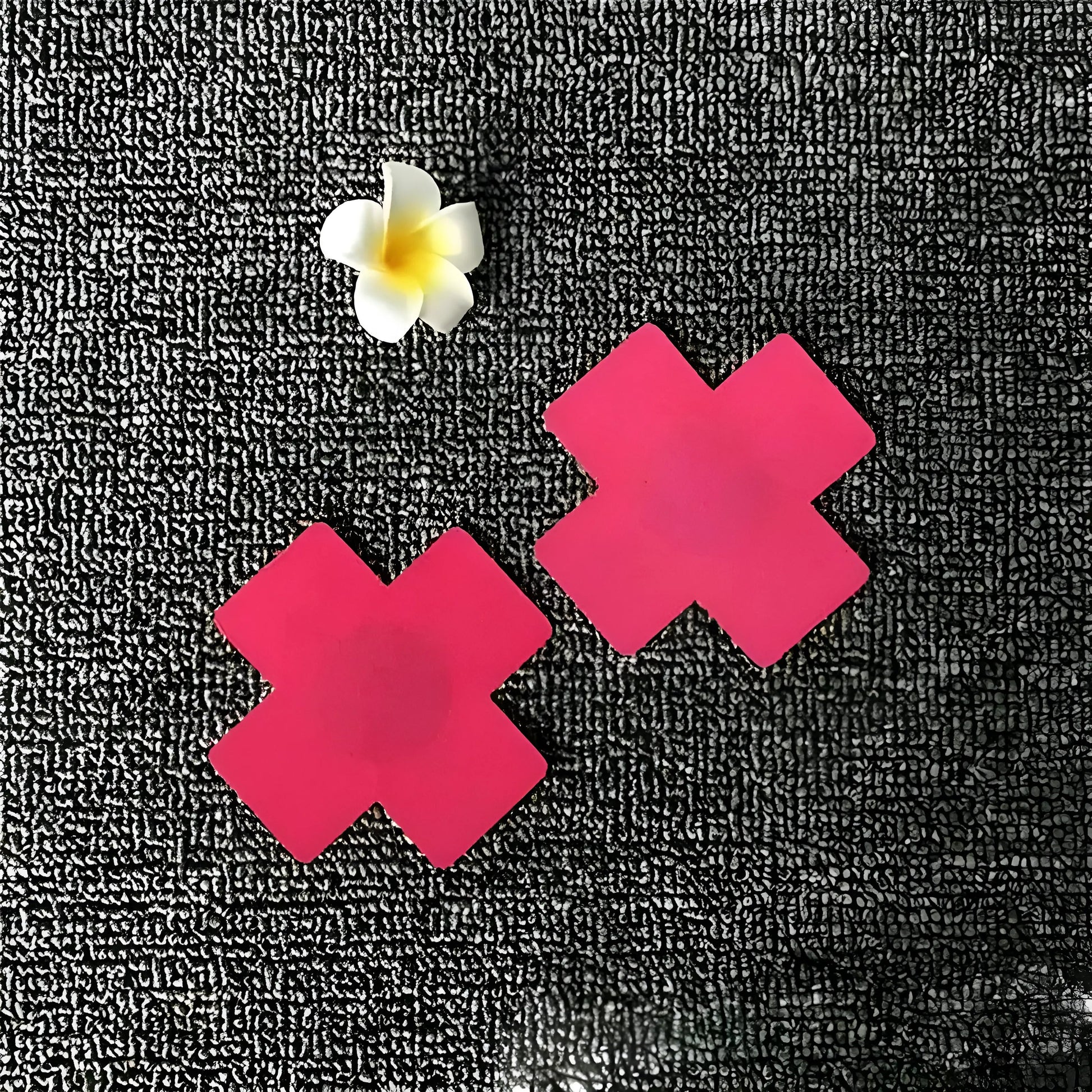 Pink Nipple Cover Stickers in 'X' Shape