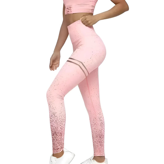 Pink Ombre Effect Sports Leggings