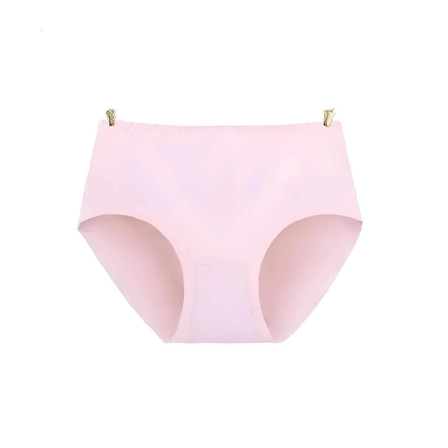 Pink Seamless High-Waisted Briefs