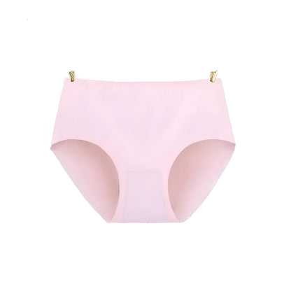 Pink Seamless High-Waisted Briefs