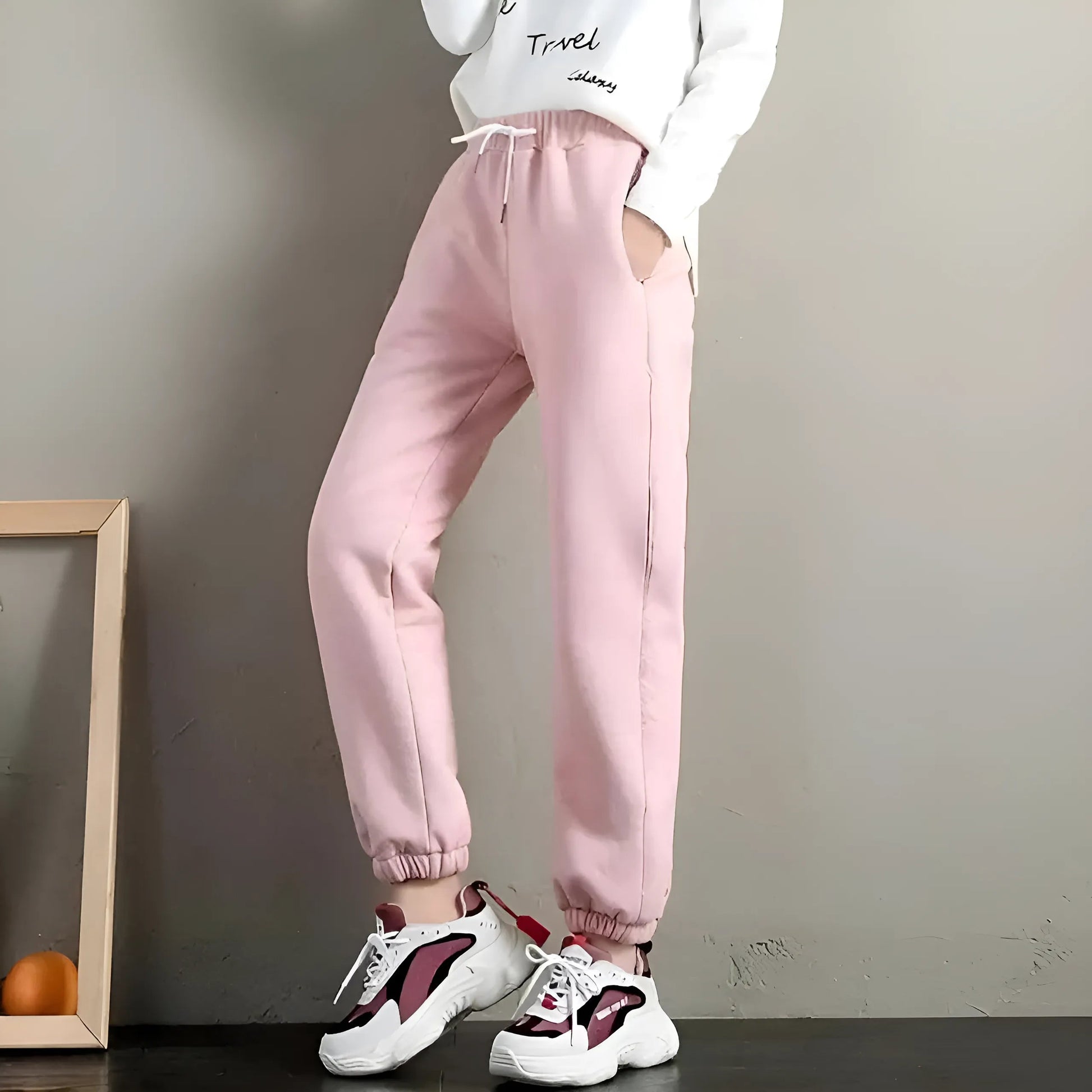 Pink Thermal Sports Tracksuits