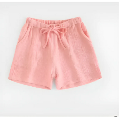 Pink Tied Sleep Shorts