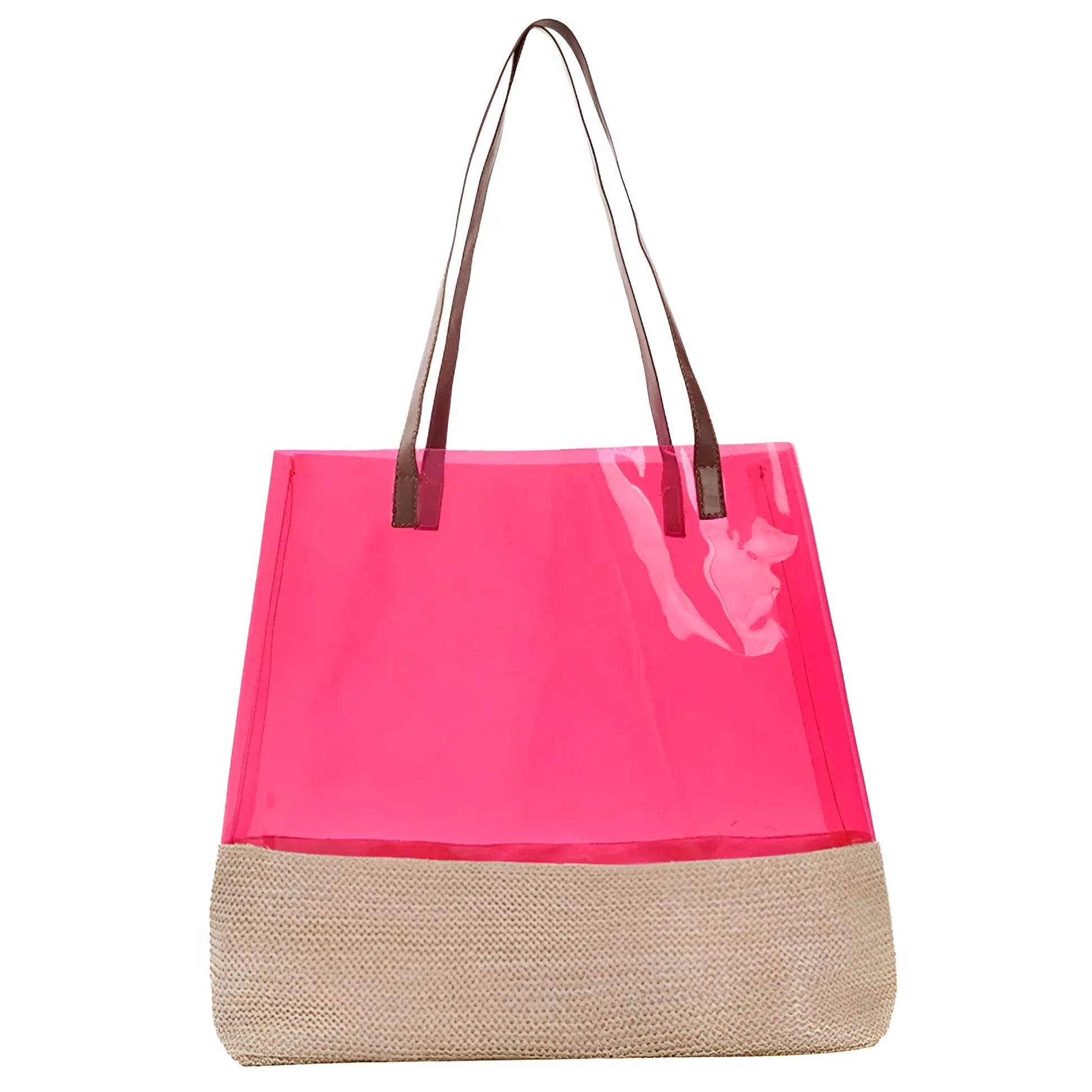 Pink Transparent Beach Bag