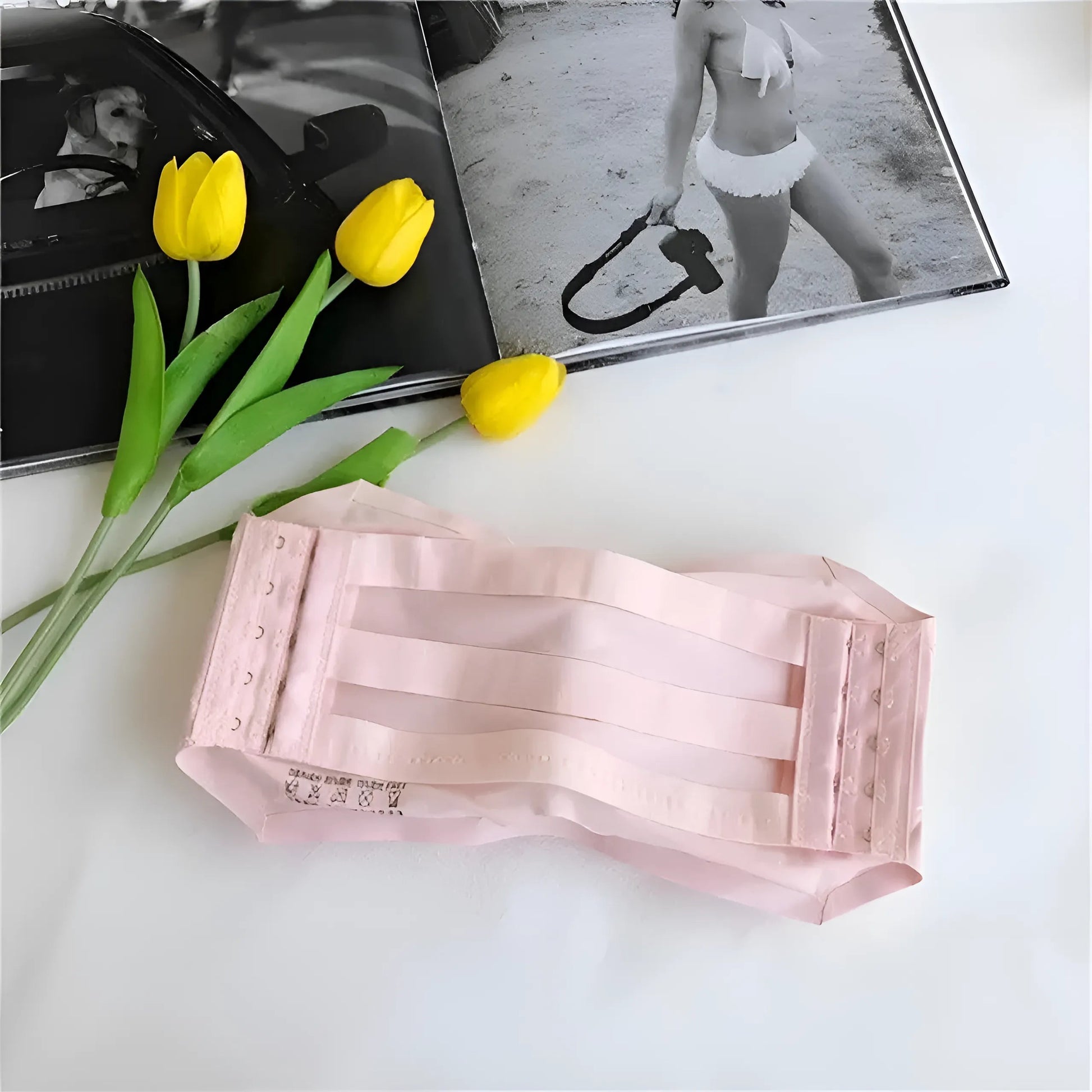 Pink Universal Adjustable Bandeau Bra