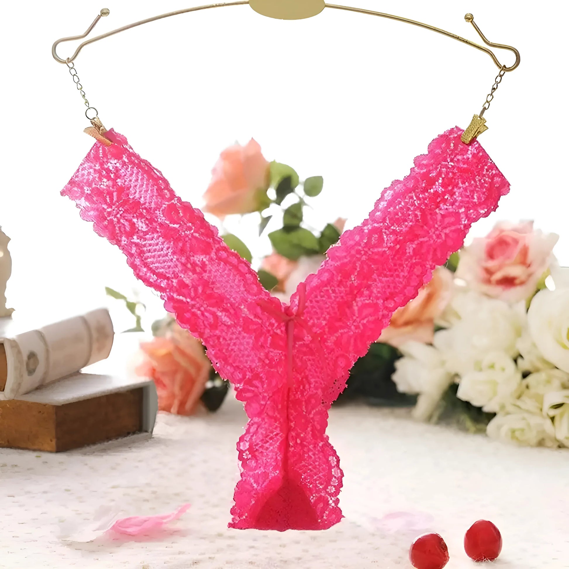 Pink Universal Lace Thongs