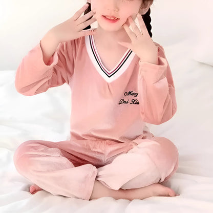 Pink Velvet Children's Pyjamas