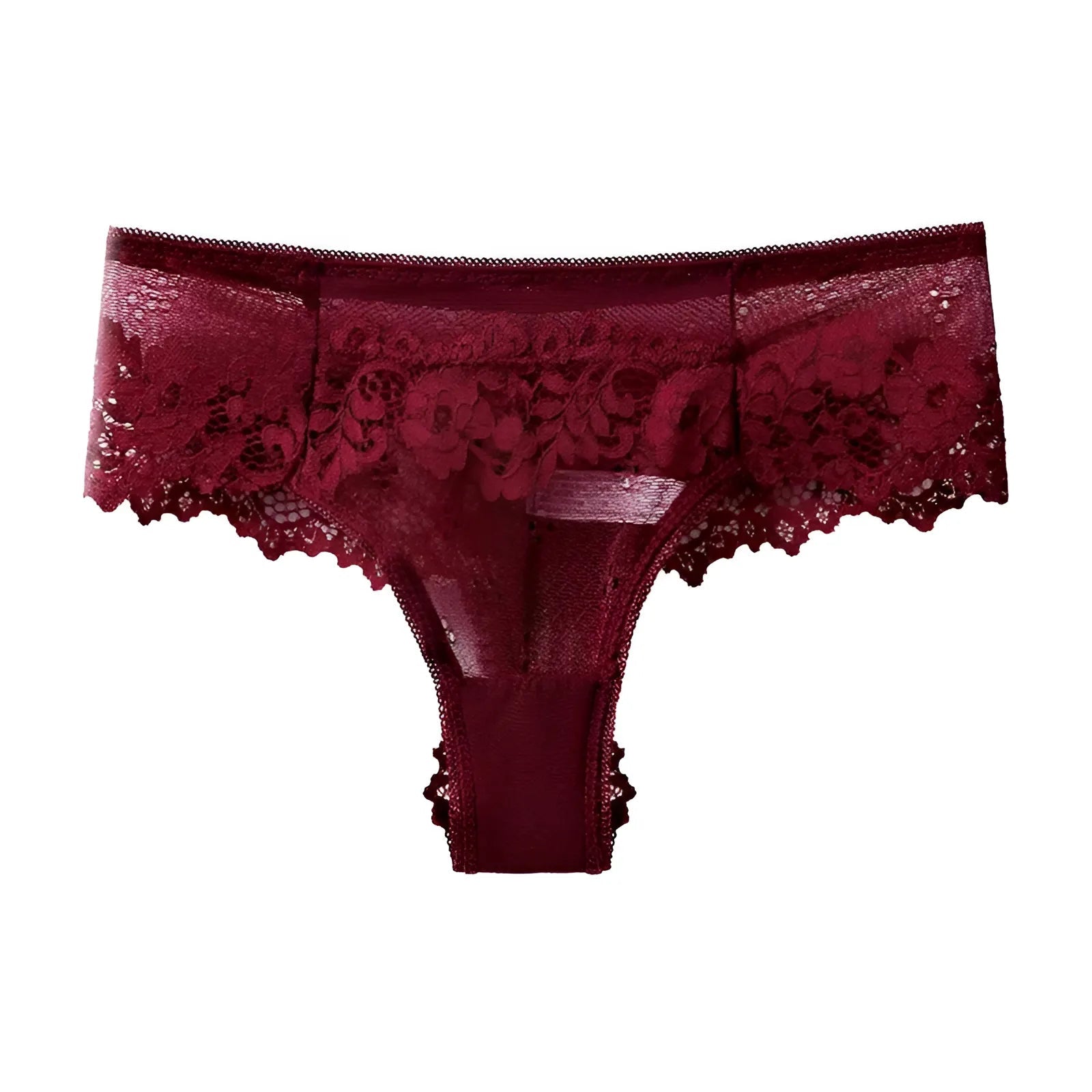 Purple Classic Lace String Panties