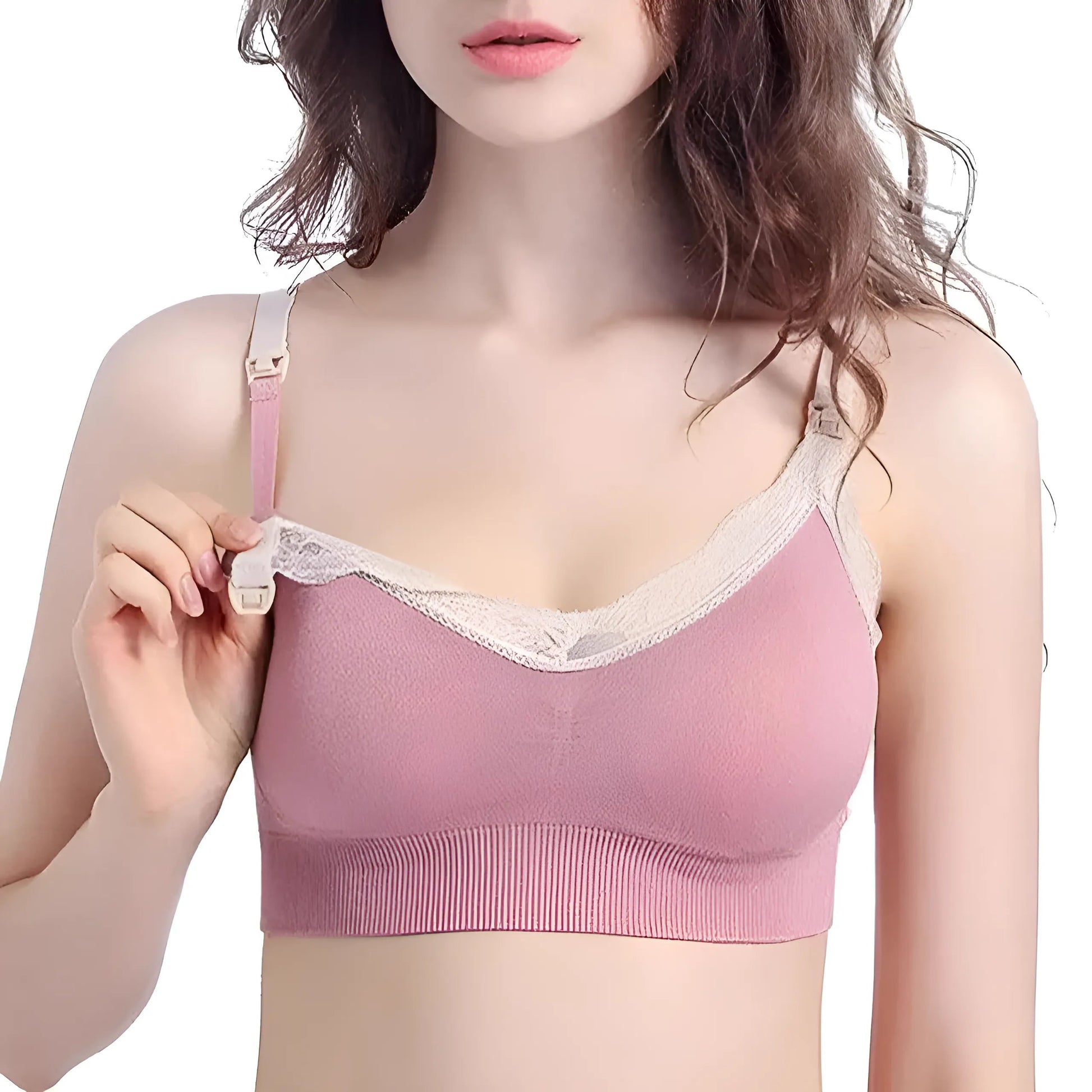 Purple Comfortable Nursing Bra