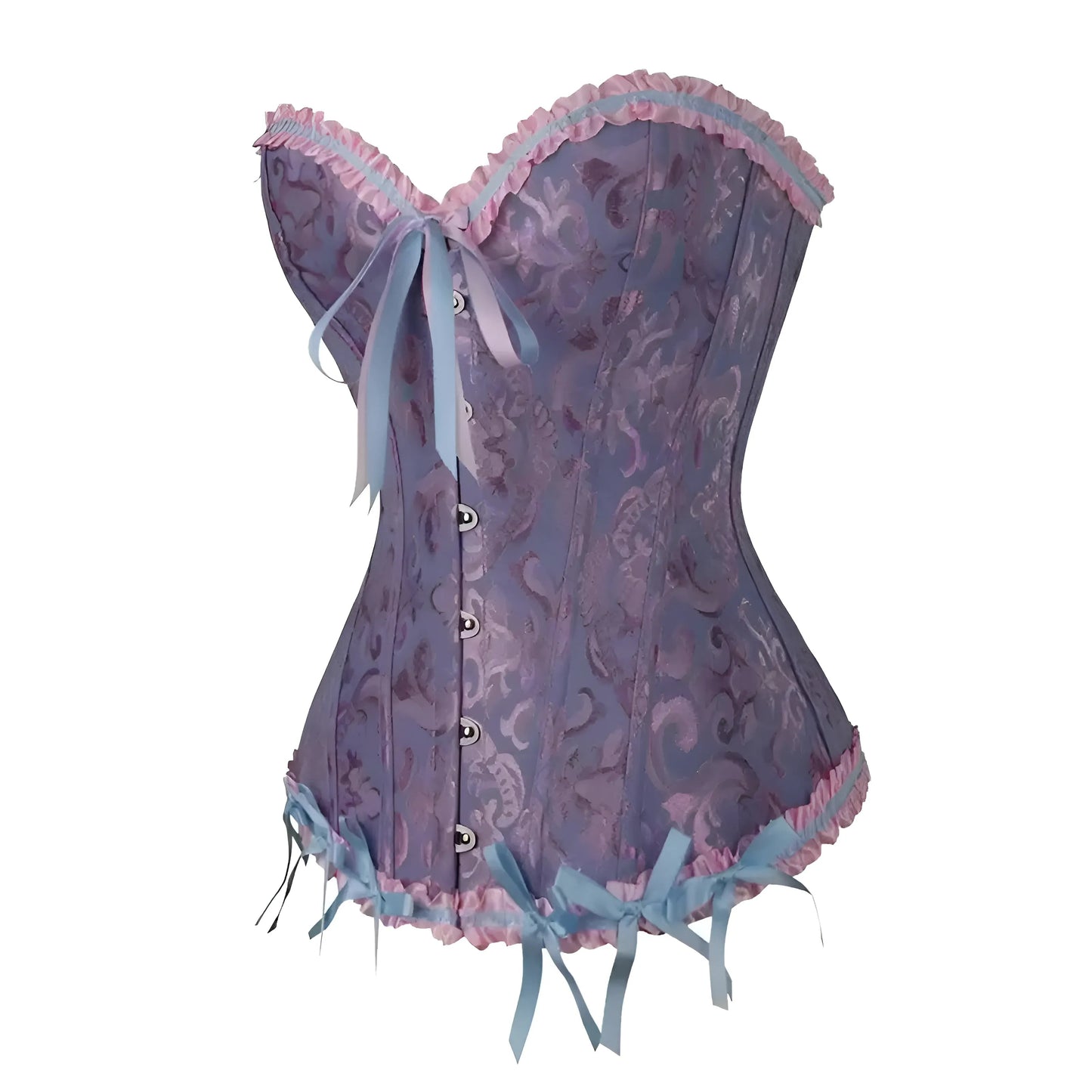 Purple Lace Corset with Ties