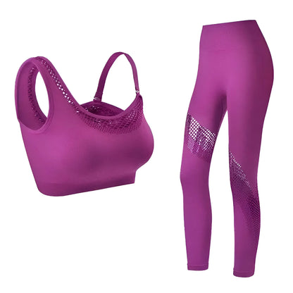 Purple Slim Strap Sports Set