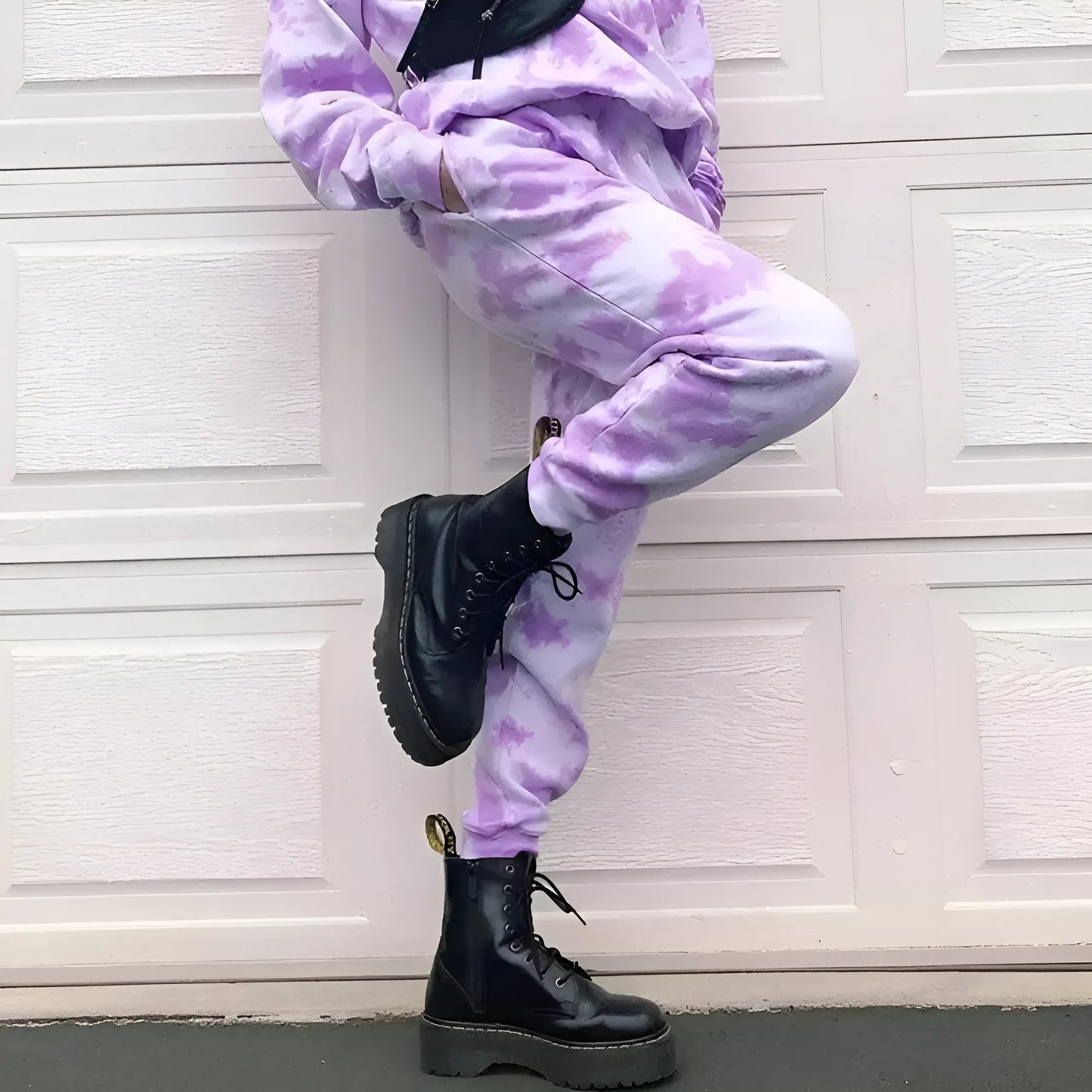 Purple Tie Dye Sports Tracksuit